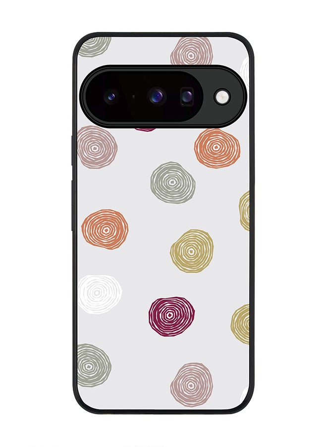 For Google Pixel 10 Case,Slim fit Camera Protection, Shockproof Thin Phone cover  - Circular Scribbles